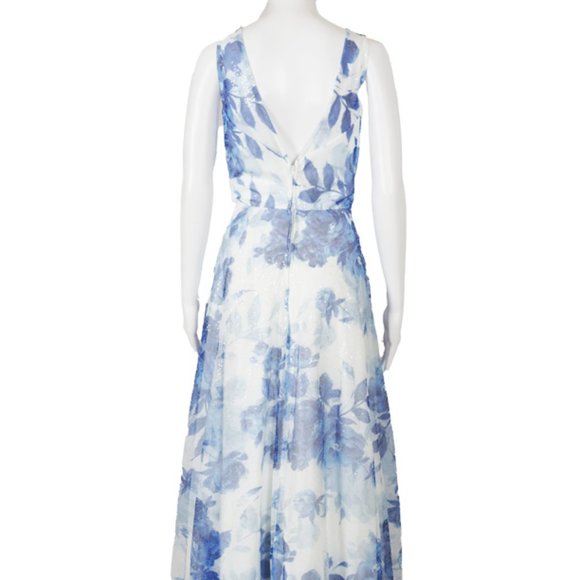 Trixxi - Sequin Embroidered Floral Evening Gown - Picture 2 of 4